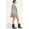 Women's Lasse Print Dress in Blue Floral Print - Dresses - 2