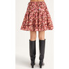 Women's Hill Print Skirt in Terracotta Floral Print - Skirts - 3