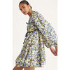 Women's Lasse Print Dress in Blue Floral Print - Dresses - 4