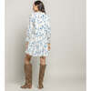 Womens Kalani Dress, Blue Horses - Dresses - 3 - thumbnail