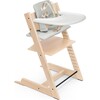 Tripp Trapp® High Chair and Cushion with Stokke® Tray, Natural/Grey - Highchairs - 1 - thumbnail