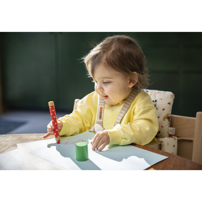 Tripp Trapp® High Chair and Cushion with Stokke® Tray, Natural/Mickey Celebration