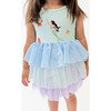 Mermaid Bodysuit Tutu Dress, Blue - Dresses - 3