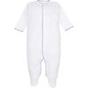 Pima Baby Pajama, Baby Blue - Footie Pajamas - 1 - thumbnail