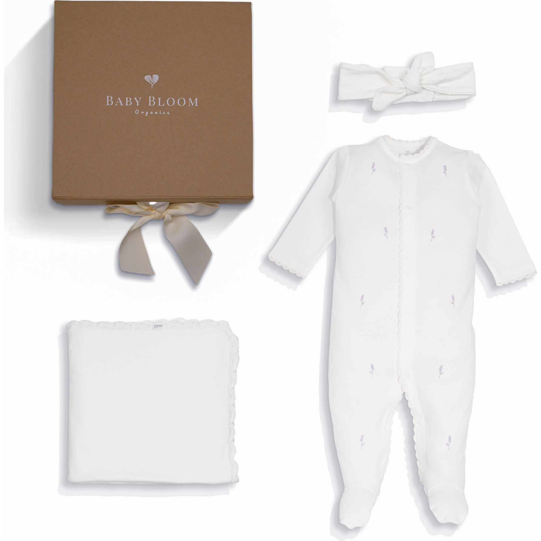 Pima Baby Layette Set, Lavender - Mixed Apparel Set - 1