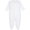 Pima Baby Pajama, Almond - Footie Pajamas - 1 - thumbnail