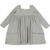 Rylie Striped Long Sleeve Dress, Blue - Dresses - 1 - thumbnail
