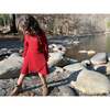 Shiloh Long Sleeve Dress, Burgundy - Dresses - 2