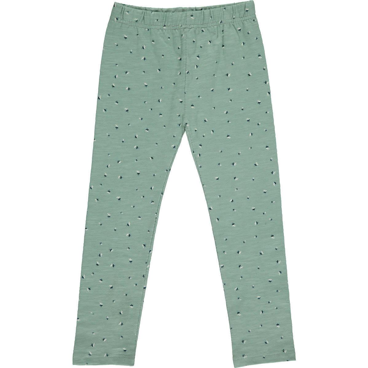 Kathleen Floral Print Leggings, Aqua - Pants - 1