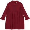 Sonya Long Sleeve Dress, Red - Dresses - 1 - thumbnail