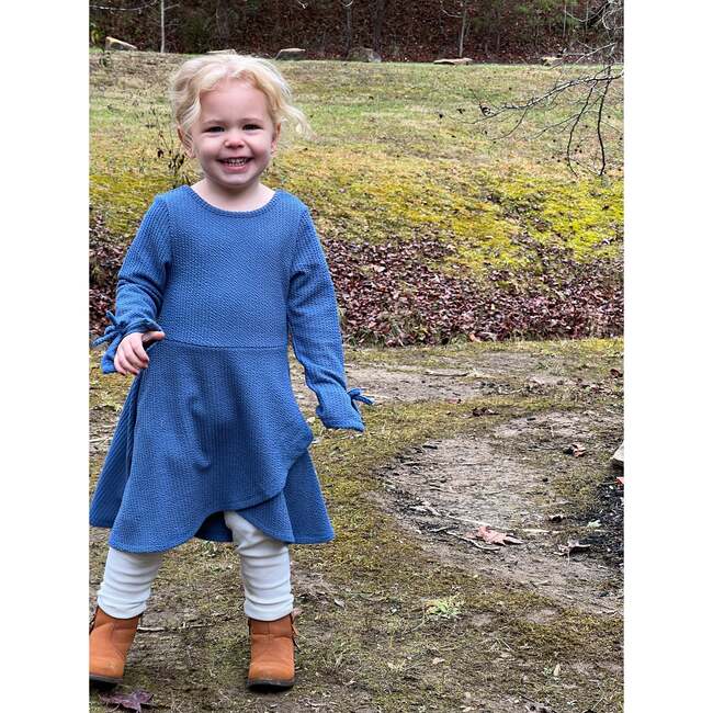 Shiloh Long Sleeve Dress, Blue - Dresses - 2