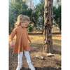 Leena Long Sleeve Dress, Pumpkin Stripe - Dresses - 3