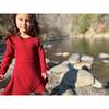 Shiloh Long Sleeve Dress, Burgundy - Dresses - 3