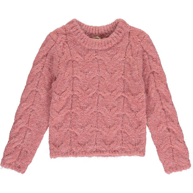 Gracie Knit Multi-Striped Sweater, Pink & Ivory
