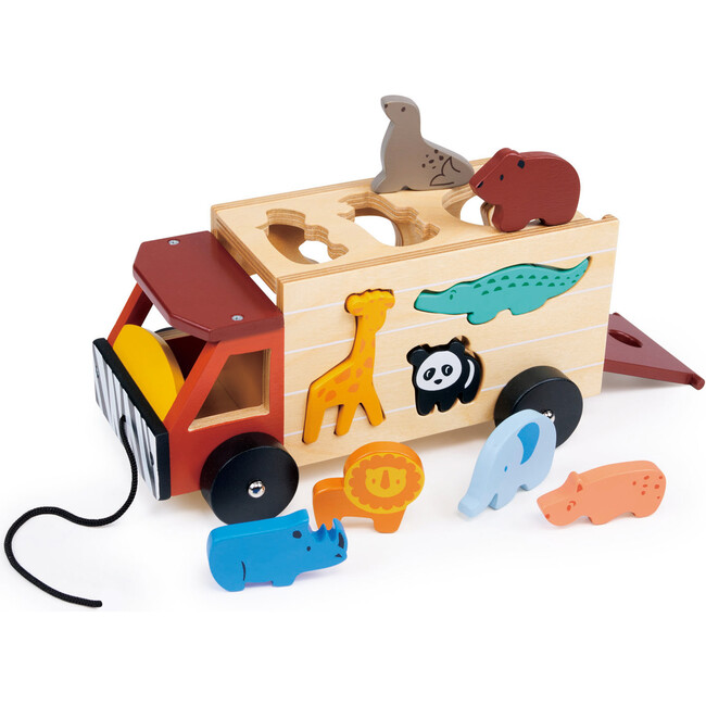 Shape Sorting Safari Truck - Woodens - 2