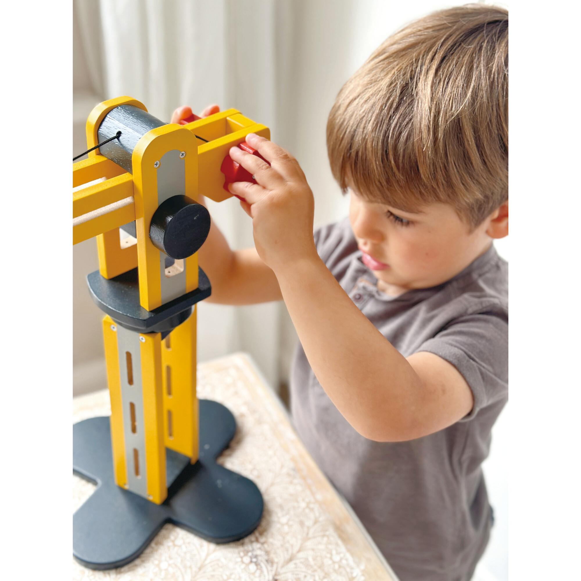 Big Yellow Crane - Mentari Toys By Price