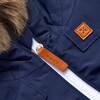 Summit Coat in Navy with Removable Faux Fur Trim - Parkas - 4