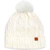 Classic Cable Knit Hat, Winter White - Hats - 1 - thumbnail