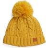 Classic Cable Knit Hat, Honey - Hats - 1 - thumbnail