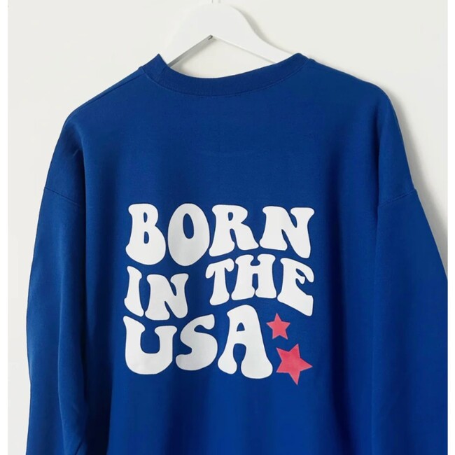 GO TEAM ♡ personalizable royal blue tie-dye sweatshirt – BFFS & BABES