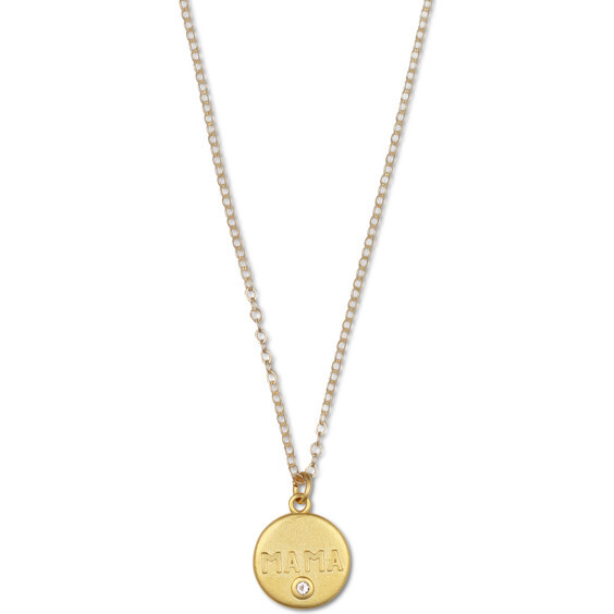 Women's MAMA Coin with Topaz Necklace