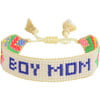 Women's Chevron Rainbow BOY MOM Beaded Bracelet - Bracelets - 3