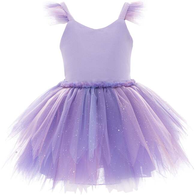 Starry Bow Tulle Dress, Purple