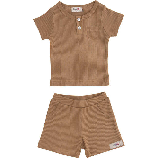 Modal Pocket Outfit, Brown