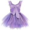 Starry Bow Tulle Dress, Purple - Dresses - 2