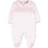 Hand Smocked Pima Footie, Pink - Footie Pajamas - 1 - thumbnail