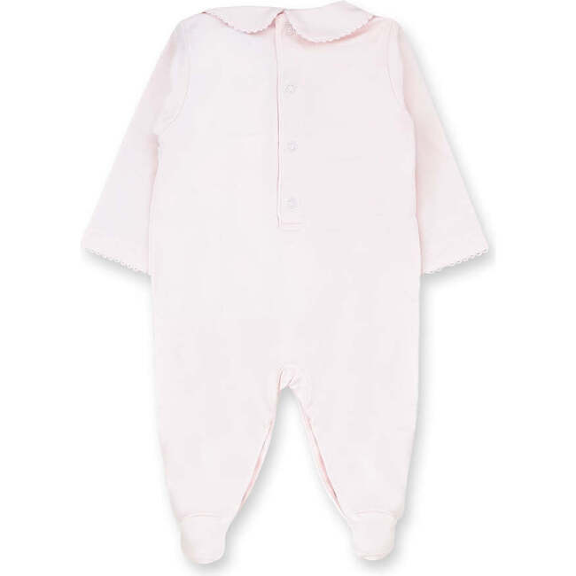 Hand Smocked Pima Footie, Pink - Footie Pajamas - 2