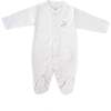 Pima Puppy Footie, White & Pink - Footie Pajamas - 1 - thumbnail