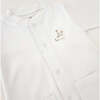 Pima Puppy Footie, White & Pink - Footie Pajamas - 2