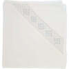 Smock Blanket, Footie & Beanie Pima Set, White & Blue - Mixed Apparel Set - 4