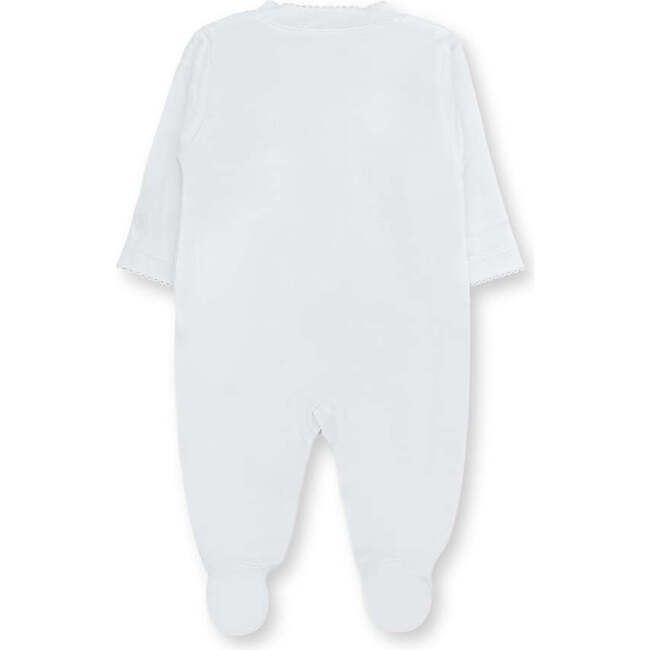 Hello World Hunny Pima Footie, White - Footie Pajamas - 3
