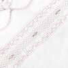 Hand Smocked Pima Playsuit, White & Pink - Footie Pajamas - 3