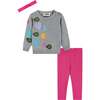 TMNT® x Andy & Evan®Baby Chenille Heart & Star Sweater Set, Grey - Mixed Apparel Set - 1 - thumbnail