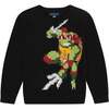 TMNT® X Andy & Evan® Raphael Jacquard Sweater, Black - Sweaters - 1 - thumbnail