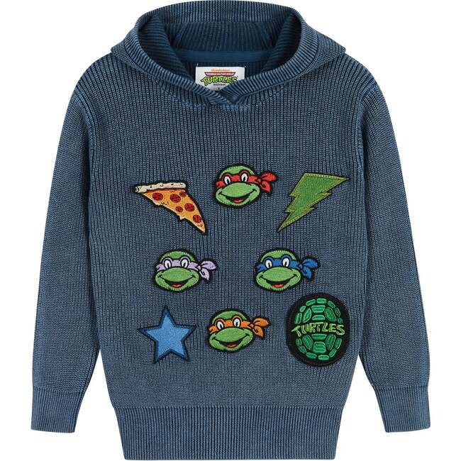 TMNT® X Andy & Evan® Infant Stone Washed Ribbed Hooded Sweater, Blue
