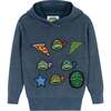 TMNT® X Andy & Evan® Infant Stone Washed Ribbed Hooded Sweater, Blue - Sweatshirts - 1 - thumbnail