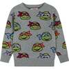TMNT® X Andy & Evan® Turtles Jacquard Sweater, Grey - Sweaters - 1 - thumbnail
