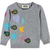 TMNT® x Andy & Evan®Baby Chenille Heart & Star Sweater Set, Grey - Mixed Apparel Set - 3