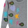 TMNT® x Andy & Evan® Chenille Heart & Star Sweater Set, Grey - Mixed Apparel Set - 3