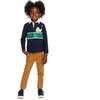 TMNT® X Andy & Evan® Leo NYC Rugby Stripe Polo, Navy - Polo Shirts - 2