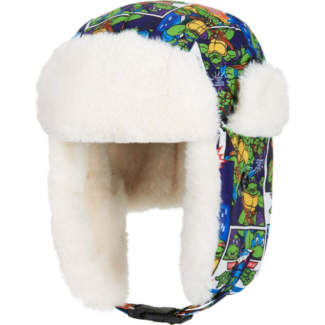 TMNT® x Andy & Evan® Comic Book Trapper Hat, Multicolor Black - Hats - 2
