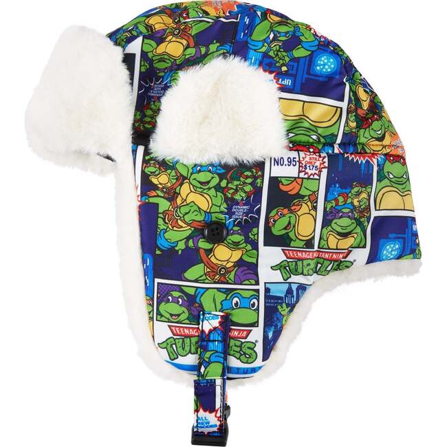 TMNT® x Andy & Evan® Comic Book Trapper Hat, Multicolor Black - Hats - 3