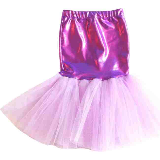 Mermaid Tail/Skirt & Crown Set, Purple - Costumes - 3