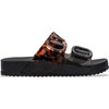 Women's Melissa Cozy Slide, Black/Clear Tortoise - Sandals - 2