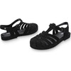 Women's Mel Possession Velvet, Black Flocked - Sandals - 4
