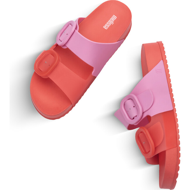 Women's Melissa Cozy Slide, Red/Pink - Sandals - 5